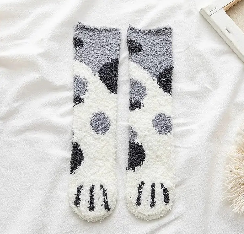 Носки детские HW размер 34-40 (22 см) р. one size белый с серым