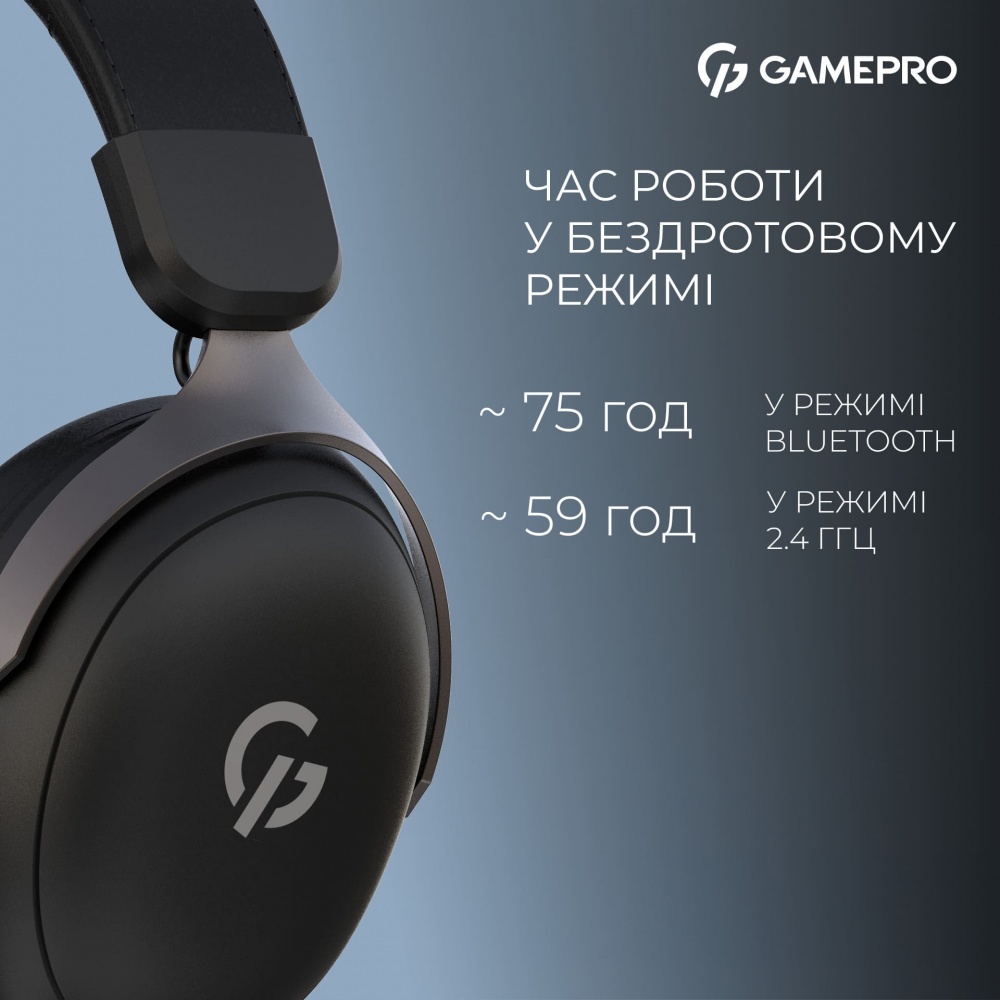 Гарнітура ігрова GamePro HSW201B black (HSW201B)