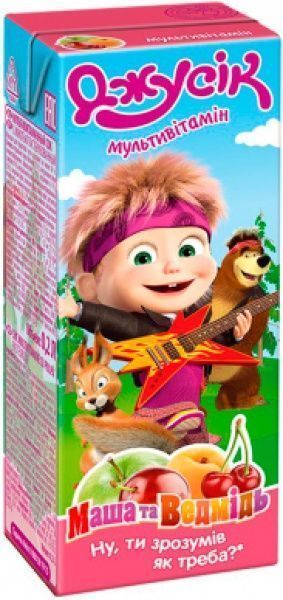 Нектар Jaffa Джусик Мультивитамин Маша и Медведь 200 мл