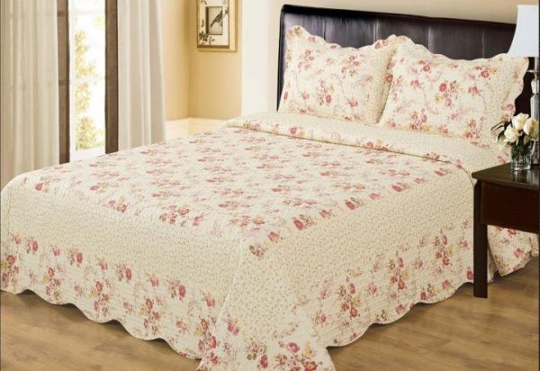 Покривало стьобане 160х220 см + 1 наволочки 50х70 см 355 Zastelli 