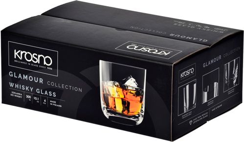 Набор стаканов низких Glamour 300 мл 6 шт Krosno