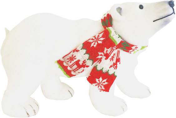 Декоративная фигура Медведь в шарфике JMF17404 35 см 