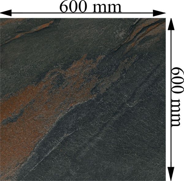 Плитка Allore Group Slate Anthracite F PC NR Sugar 60x60 