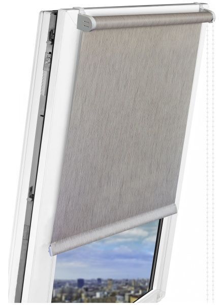 Ролета стандарт Delfa Натур 135x170 см темно-бежевая 