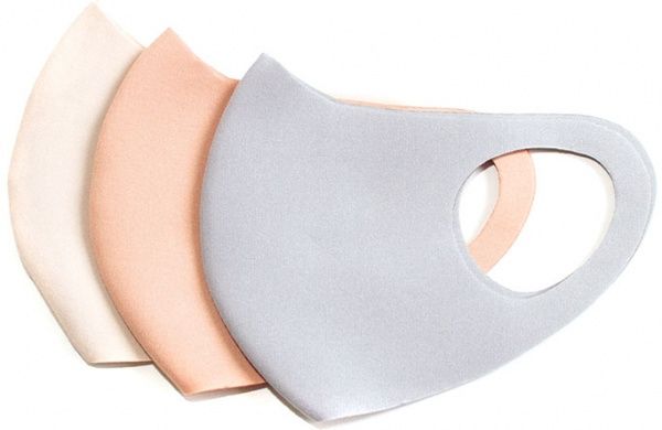 Маска Grandtex неопреновая многоразовая (серая, кремовая, мокко) р. S 3 шт.