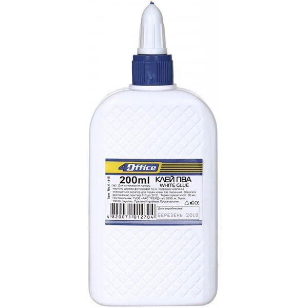 Клей ПВА 4-418 200 мл 4Office