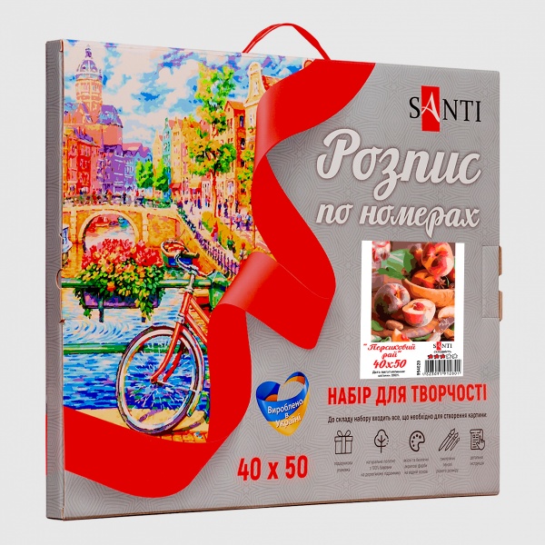 Картина за номерами Персиковий рай 954020 40x50 см Santi 