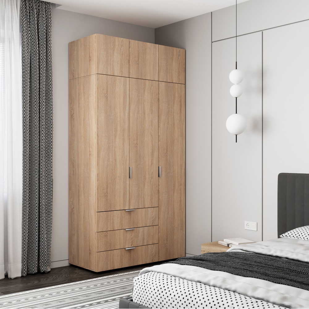 Додатковий сегмент Берегиня Антресоль до шафи Choice 3д3я 400х1200х550 мм дуб сонома / дуб сонома