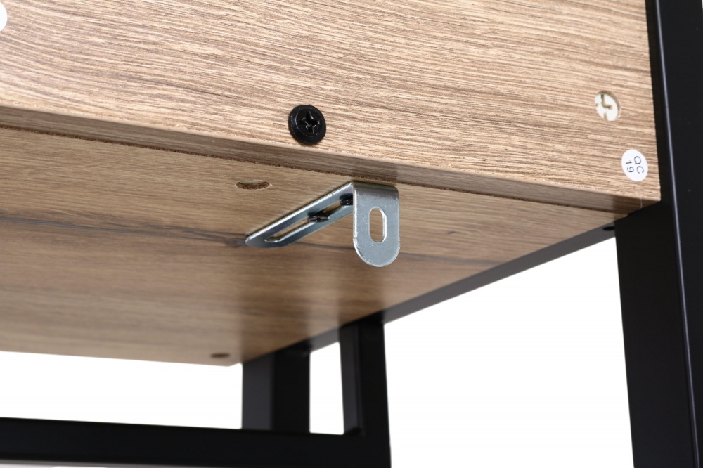 Вешалка Центр Меблів Твин с полкой под обувь 640х400х1690 мм черный/бежевый