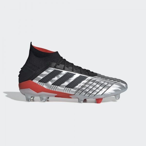 Бутси Adidas PREDATOR 19.1 FG F35607 р. 9 сріблястий