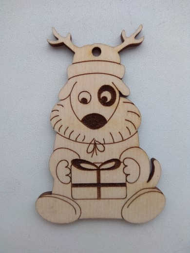 Заготовка Собачка олень_4NY_100_Фанера 