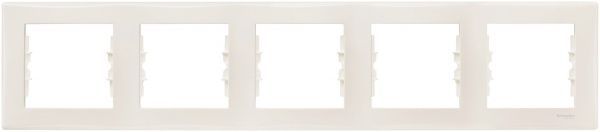 Рамка пятиместная Schneider Electric Sedna горизонтальная кремовый SDN5800923