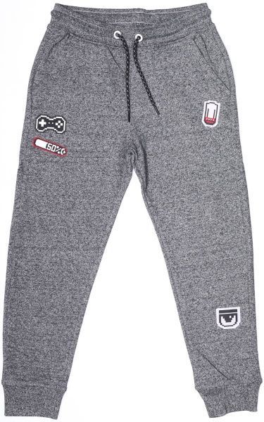 Брюки спортивні LINCOLN&SHARKS 2M3908 р.134 сірий із чорним 