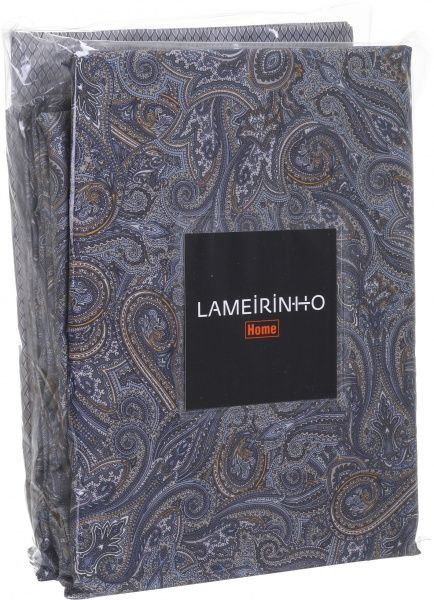 Комплект постельного белья Ornamento семейный серый с коричневым Lameirinho 