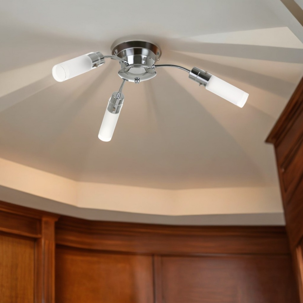 Світильник стельовий Accento lighting Camellia 3x40 Вт E14 хром ALPL-BL19230-3