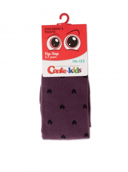 Колготки унисекс Conte-Kids TIP-TOP 574р.128-134 баклажан 