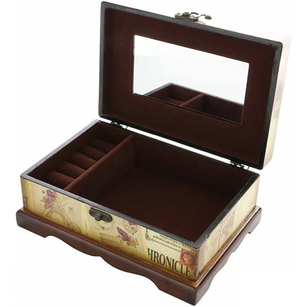 Сундук для украшений Коллаж 23x16.2x12 см