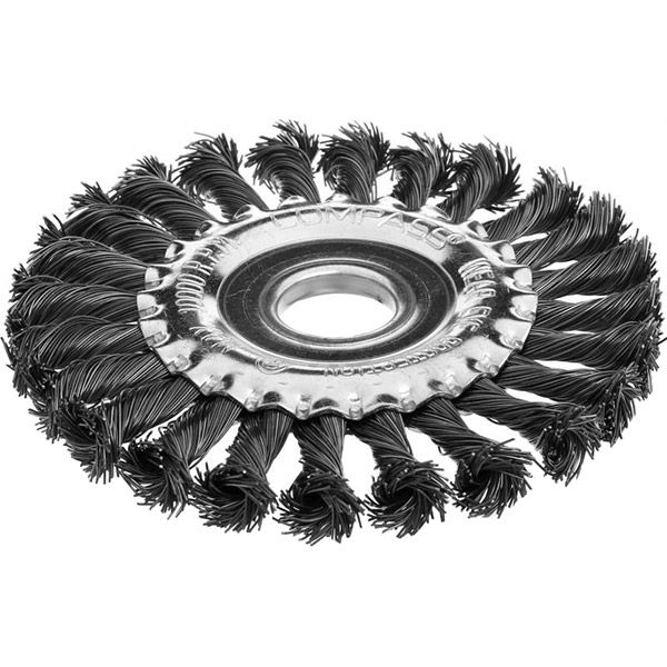 Щетка дисковая из плетенной проволоки 125мм Compass