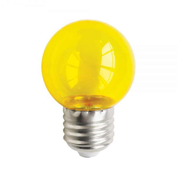 Лампа светодиодная LightMaster LB-549 1 Вт G45 желтая E27 230 В 