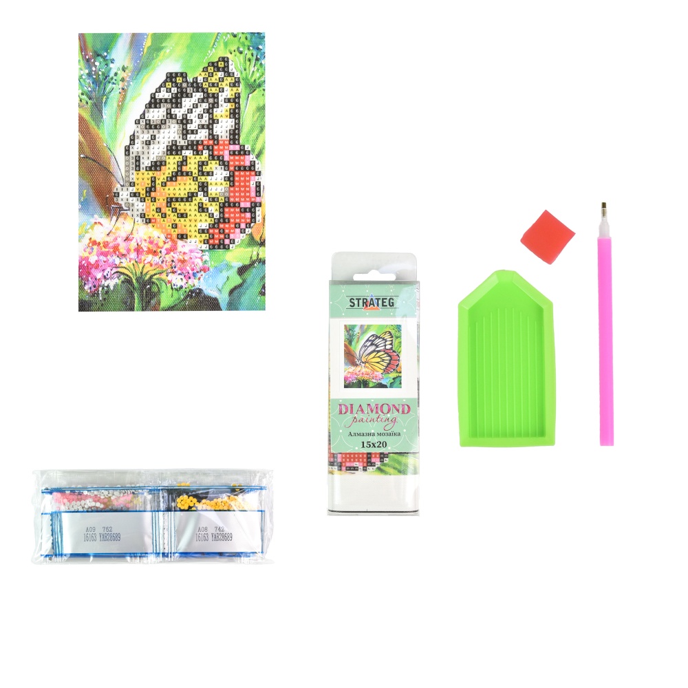 Алмазная мозаика 15х20 см в ассортименте Strateg