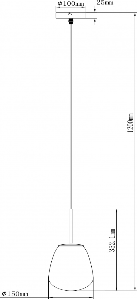 Світильник підвісний Sensio Cleveland 1x40 Вт E27 бурштиновий із золотим ALB-P00429-AM