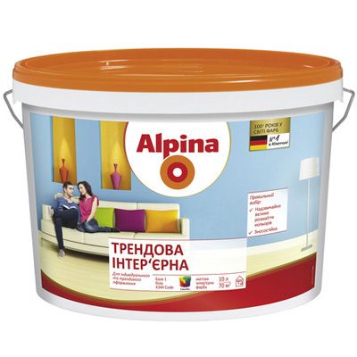 Фарба Alpina Трендова інтер'єрна B1 10 л