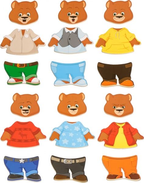 Набір Іграшки з дерева Ведмежа Міша