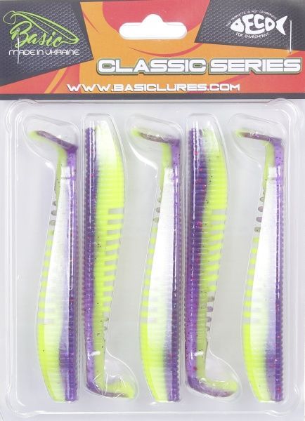 Приманка рыболовная Basic Lures Sovereign 4,0 100 мм 5 шт. 973 силиконовая