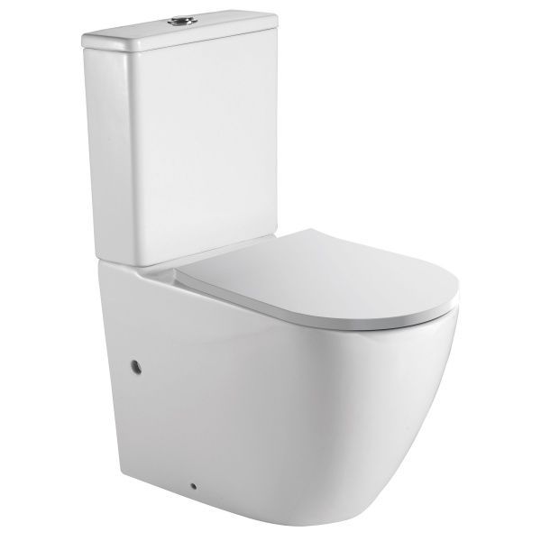 Унитаз-компакт Imprese Lesna Rimless i11507 с сиденьем slim soft-close