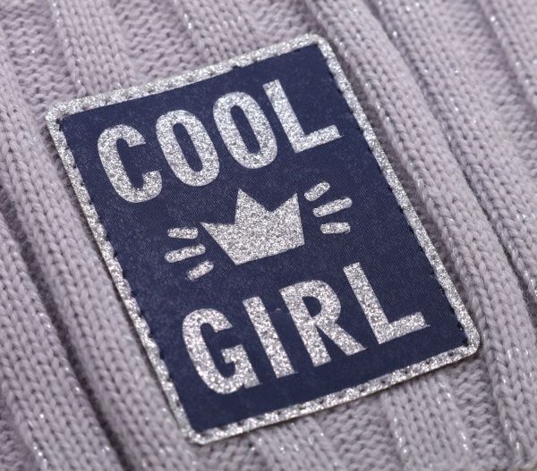 Шапочка детская для девочки Kraft+ 2560 р.52 светло-серый 