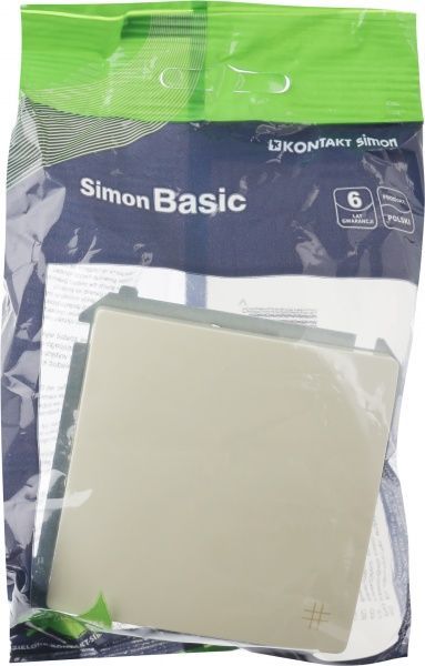 Выключатель перекрестный одноклавишный Simon Basic без подсветки 10 А 250В кремовый BMW7.01/12