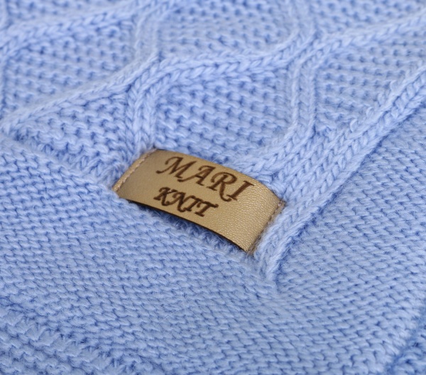 Простирадло Mari-Knit 90х90 см світло-блакитний 0801 