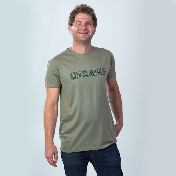 Футболка чоловіча Sol's Imperial 190 Ukraine 11500268/140L р.L хакі