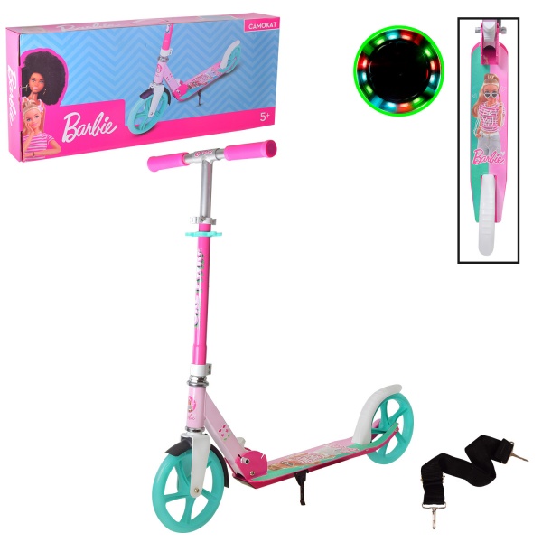 Самокат Disney Barbie белый с розовым SC22020 