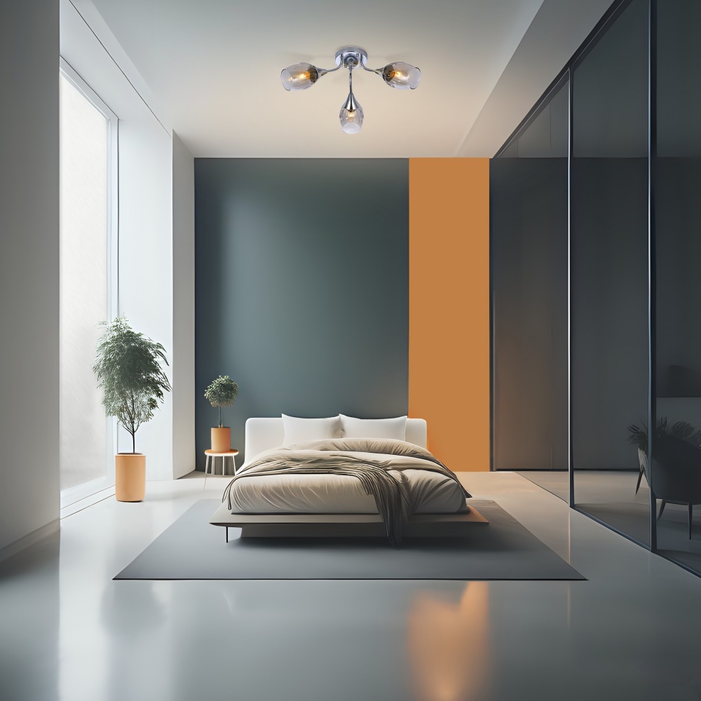 Люстра Miorro Vello 500х200 мм 3x40 Вт E27 хром 51-311-011