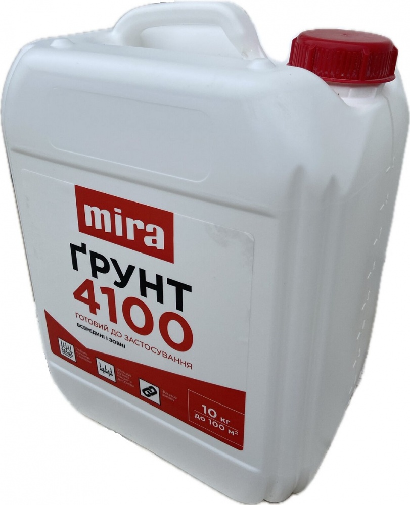 Ґрунтовка глибокопроникна Міра 4100 Primer 10 л