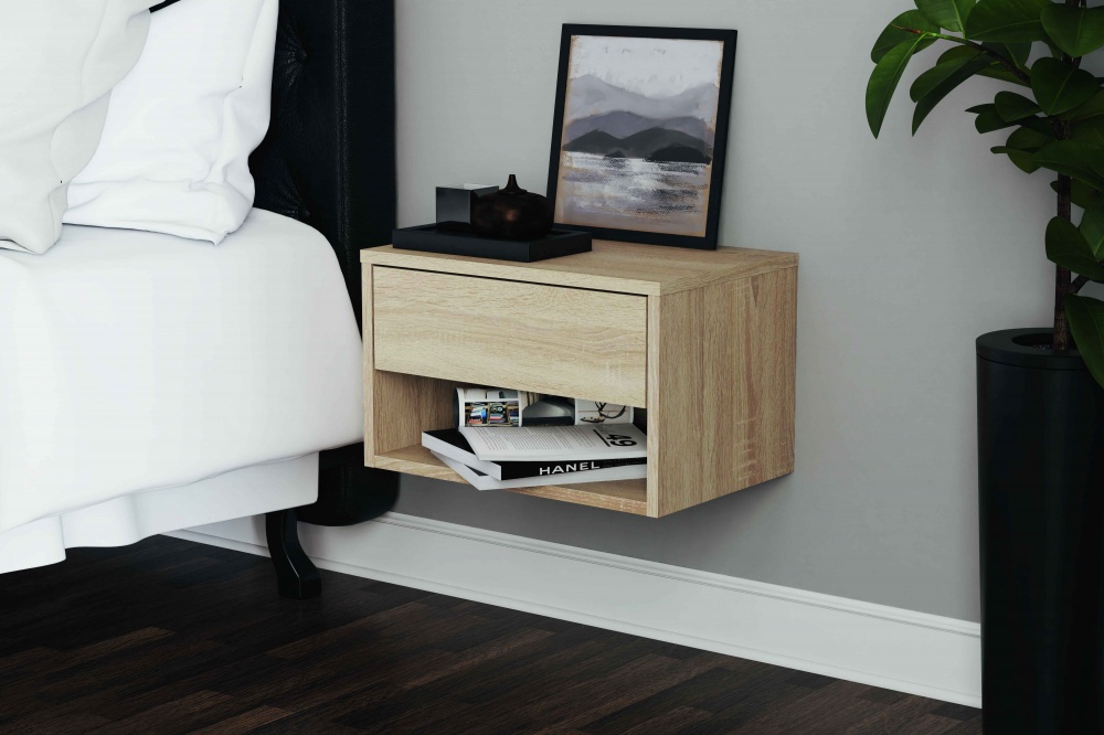 Тумба прикроватная Світ Меблів Мила 450x275x300 мм дуб сонома/дуб сонома