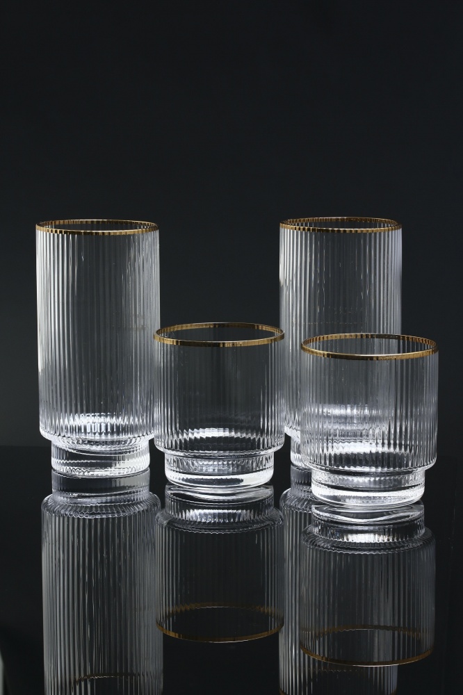 Набір склянок низьких Fiora Ripple скло 320 мл 2 шт.