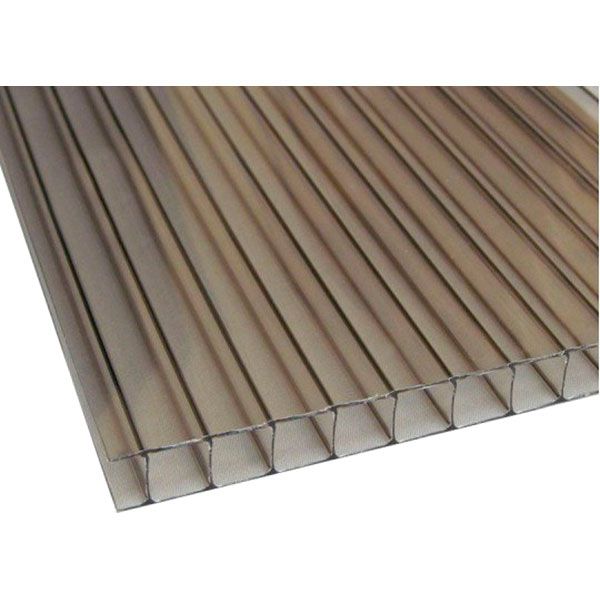 Полікарбонат стільниковий SOTON Pro 6 мм 3000х1050 мм бронзовий