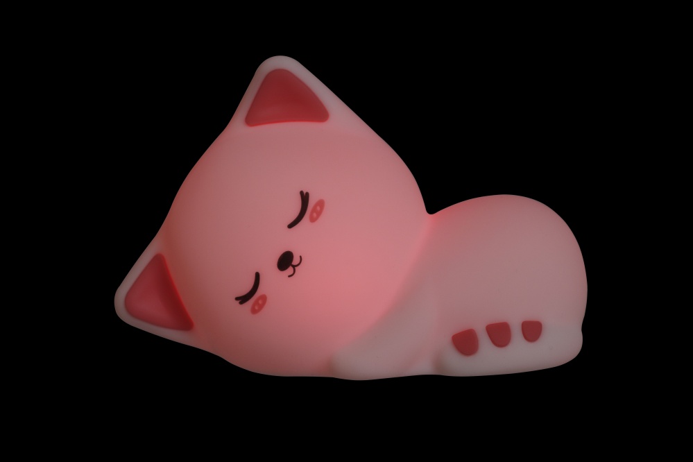 Ночник Sensio аккумуляторный Котик RGB сенсор 1200mАh 76x158x106 мм белый LP-257019