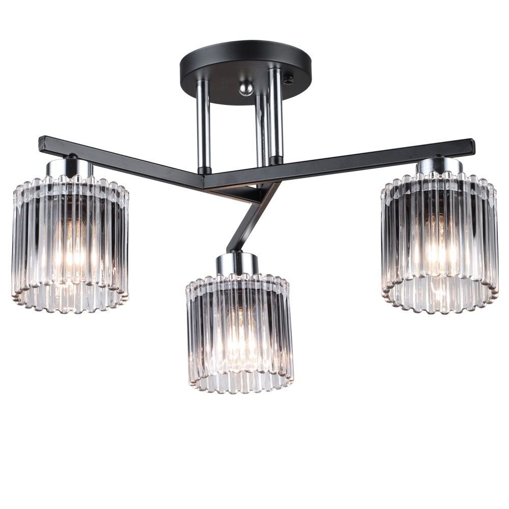Люстра потолочная Victoria Lighting 3x60 Вт E14 черный Trudy/PL3 black