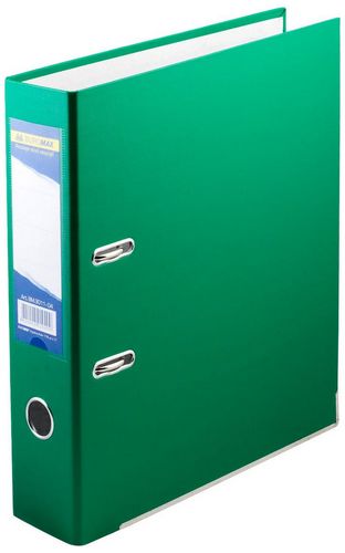 Папка-регистратор LUX односторонняя JOBMAX А4 70мм PP зеленая сборная BM.3011-04c Buromax