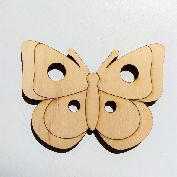 Заготовка Бабочка 4D 39 Фанера 