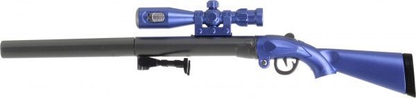 Ручка гелевая Винтовки голубая 