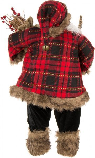 Декоративна фігура Дід Мороз червоний лісовий TM-Y1601B 60 см 