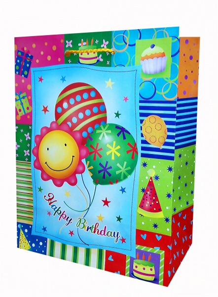 Пакет подарочный 18х23 см в ассортименте Happycom International