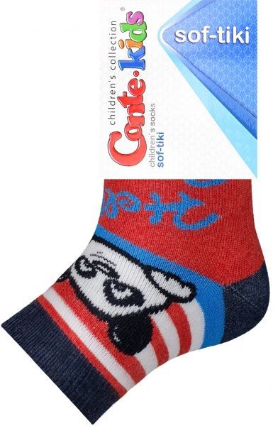 Носки детские Conte-Kids махровые, SOF-TIKI 7С-46СП 229 р.12 красный с рисунком 