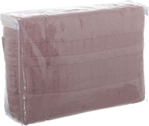 Простынь махровая 200x220 см розовый ABC 