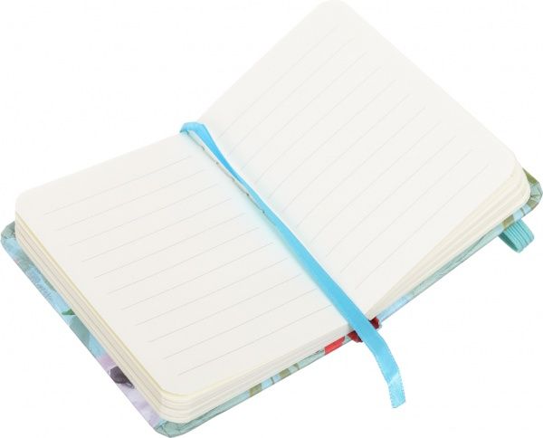 Блокнот Летние цветы 10,5x7,5 см голубой