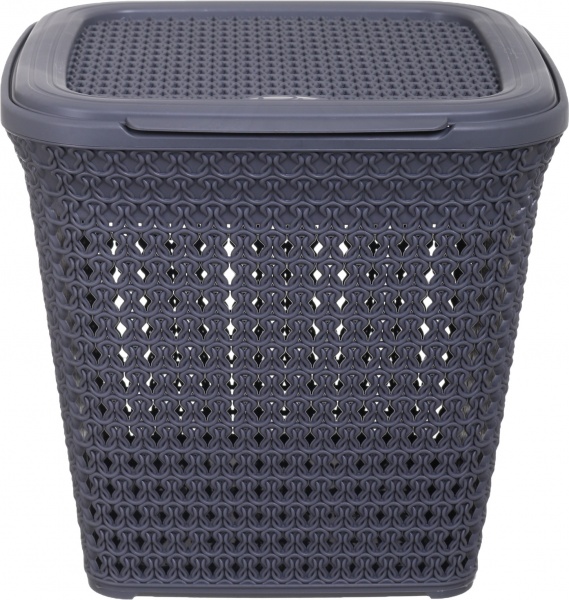 Кошик для білизни RIO KNIT 15 л 299х296х278 мм темно-сірий 